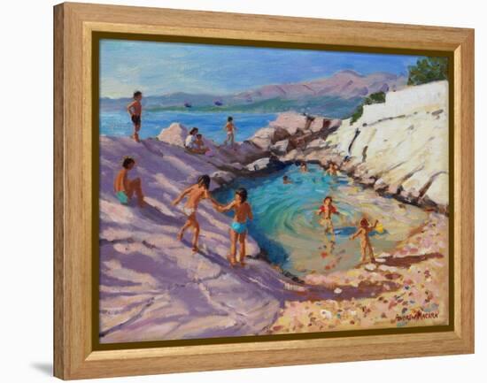 Sea Pool, Croatia-Andrew Macara-Framed Premier Image Canvas