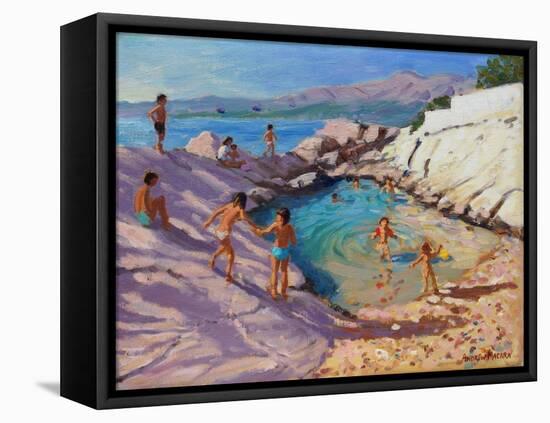 Sea Pool, Croatia-Andrew Macara-Framed Premier Image Canvas