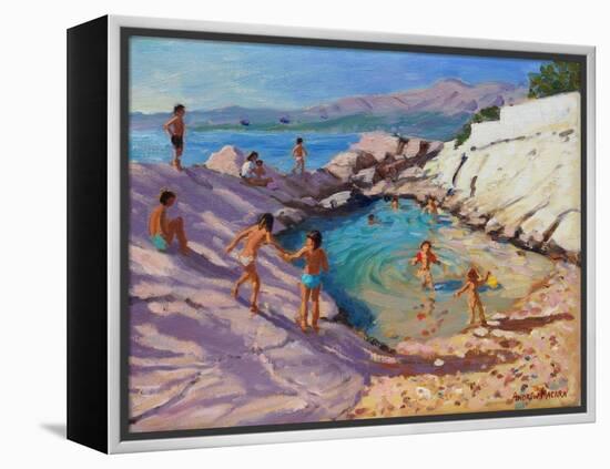 Sea Pool, Croatia-Andrew Macara-Framed Premier Image Canvas