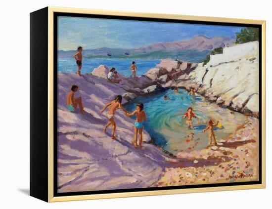 Sea Pool, Croatia-Andrew Macara-Framed Premier Image Canvas