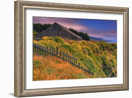 Sea Ranch Barn-Vincent James-Framed Photographic Print