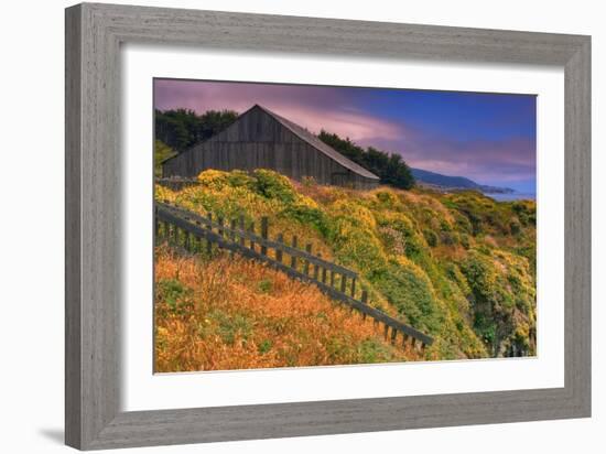 Sea Ranch Barn-Vincent James-Framed Photographic Print