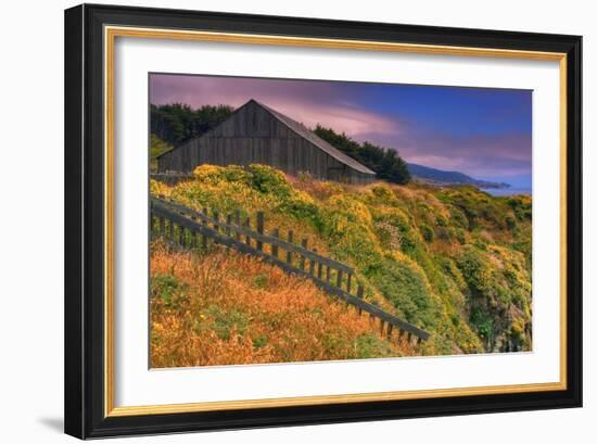 Sea Ranch Barn-Vincent James-Framed Photographic Print