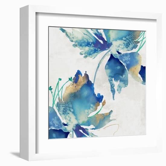 Sea Salt Floral I-Alex Black-Framed Art Print