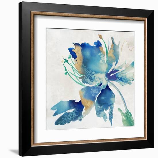 Sea Salt Floral II-Alex Black-Framed Art Print