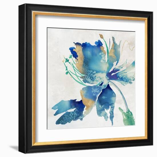 Sea Salt Floral II-Alex Black-Framed Art Print