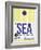 SEA Seattle Luggage Tag 1-NaxArt-Framed Art Print