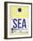 SEA Seattle Luggage Tag 1-NaxArt-Framed Art Print