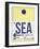 SEA Seattle Luggage Tag 1-NaxArt-Framed Art Print