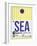 SEA Seattle Luggage Tag 1-NaxArt-Framed Art Print