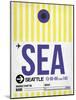 SEA Seattle Luggage Tag 1-NaxArt-Mounted Art Print