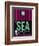 SEA Seattle Luggage Tag 2-NaxArt-Framed Art Print