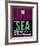 SEA Seattle Luggage Tag 2-NaxArt-Framed Art Print