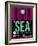 SEA Seattle Luggage Tag 2-NaxArt-Framed Art Print