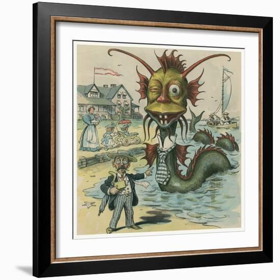 Sea-Serpent Season-Frederick Burr Opper-Framed Art Print