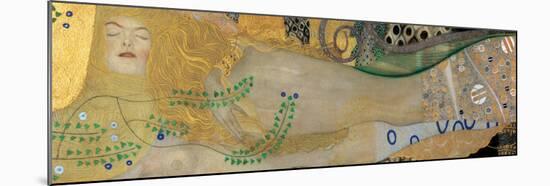 Sea Serpents I-Gustav Klimt-Mounted Art Print