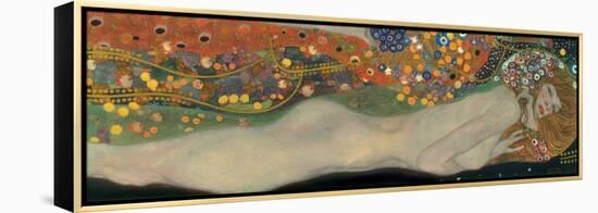 Sea Serpents III-Gustav Klimt-Framed Stretched Canvas