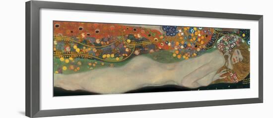 Sea Serpents III-Gustav Klimt-Framed Art Print
