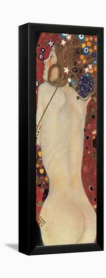 Sea Serpents IV-Gustav Klimt-Framed Stretched Canvas