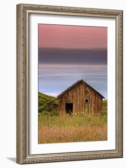 Sea Shack and Watermelon Sky-Vincent James-Framed Photographic Print