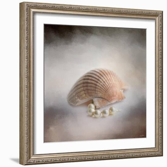 Sea Shell and Pearls-Jai Johnson-Framed Giclee Print