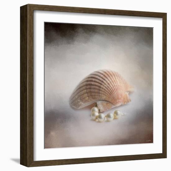 Sea Shell and Pearls-Jai Johnson-Framed Giclee Print