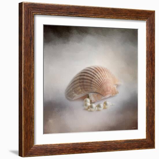 Sea Shell and Pearls-Jai Johnson-Framed Giclee Print