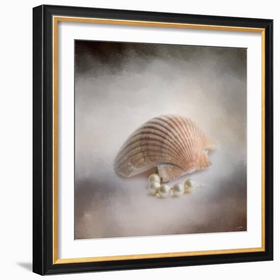 Sea Shell and Pearls-Jai Johnson-Framed Giclee Print