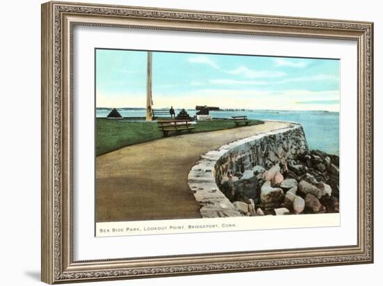 Sea Side Park, Bridgeport, Connecticut-null-Framed Art Print