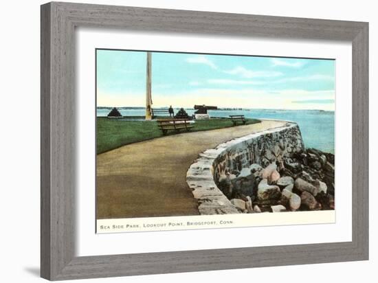 Sea Side Park, Bridgeport, Connecticut-null-Framed Art Print