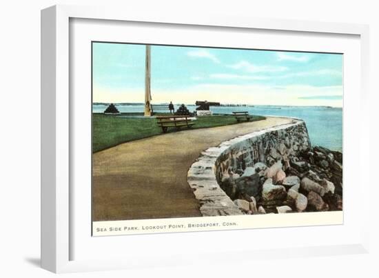 Sea Side Park, Bridgeport, Connecticut-null-Framed Art Print