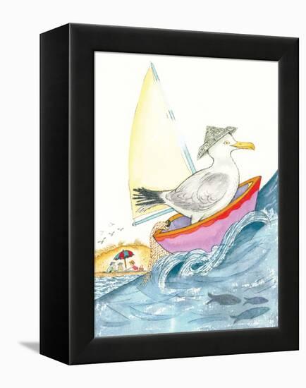 Sea Song - Playmate-Marsha Winborn-Framed Premier Image Canvas