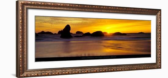 Sea Stack - Bandon - Oregon-John Lawrence-Framed Art Print