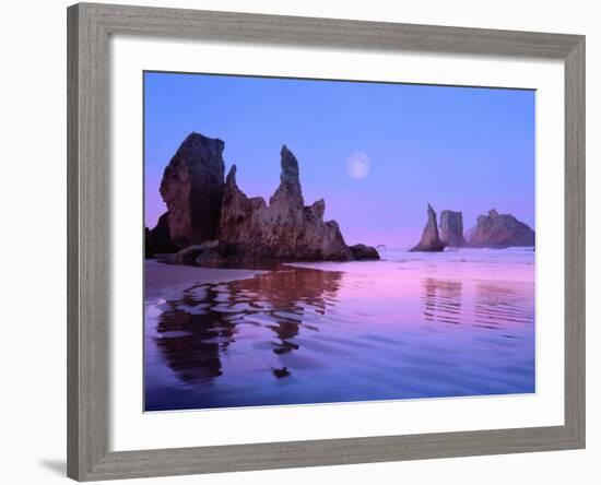 Sea Stacks and Beach-Cindy Kassab-Framed Photographic Print