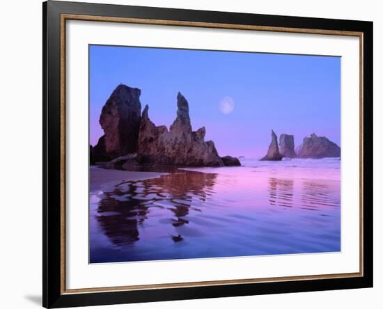 Sea Stacks and Beach-Cindy Kassab-Framed Photographic Print