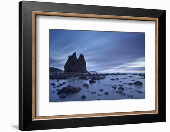 Sea Stacks and Rocks, Rialto Beach, Washington State, United States of America, North America-James-Framed Photographic Print