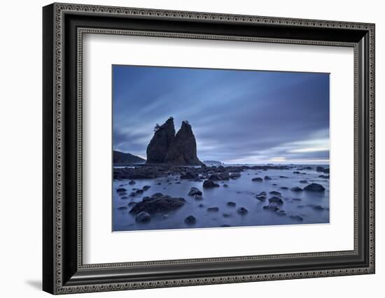 Sea Stacks and Rocks, Rialto Beach, Washington State, United States of America, North America-James-Framed Photographic Print