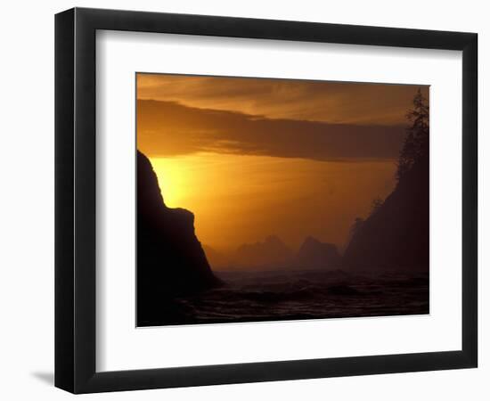 Sea Stacks at Sunset, Olympic National Park, Washington, USA-Jamie & Judy Wild-Framed Photographic Print