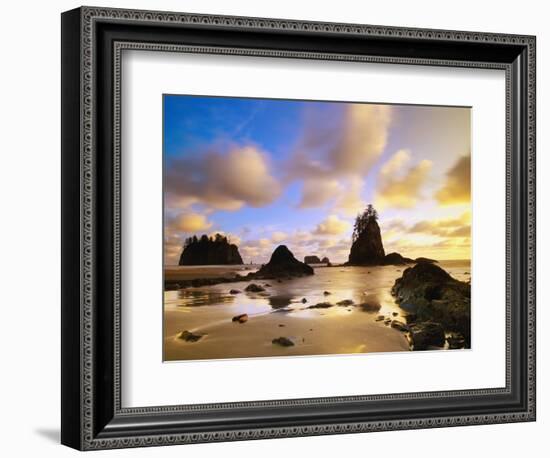 Sea Stacks Off Second Beach-Ron Watts-Framed Photographic Print