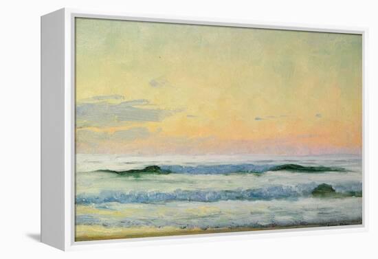 Sea Study - Evening (Oil on Panel)-Adrian Scott Stokes-Framed Premier Image Canvas