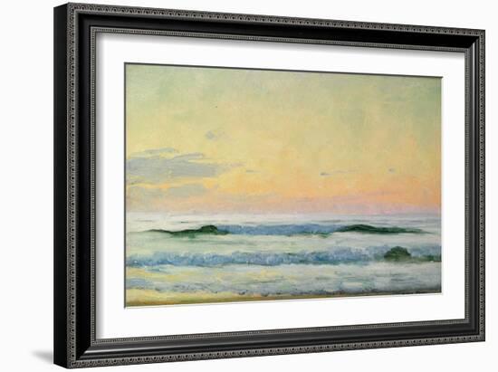 Sea Study - Evening (Oil on Panel)-Adrian Scott Stokes-Framed Giclee Print