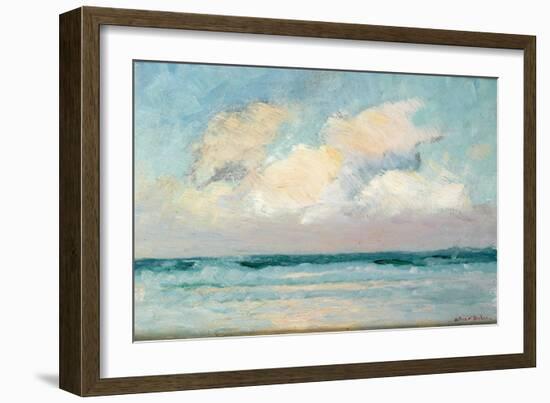 Sea Study - Morning (Oil on Panel)-Adrian Scott Stokes-Framed Giclee Print