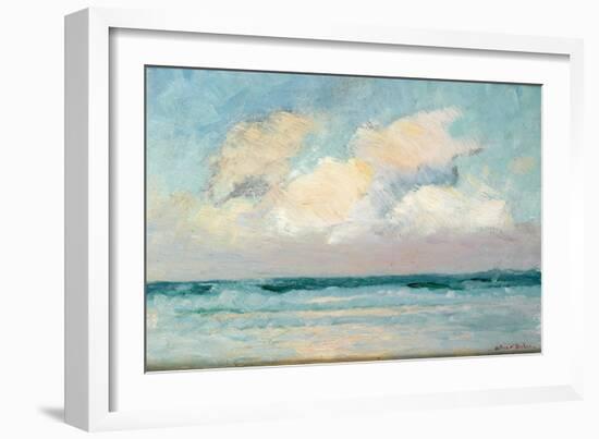 Sea Study - Morning (Oil on Panel)-Adrian Scott Stokes-Framed Giclee Print