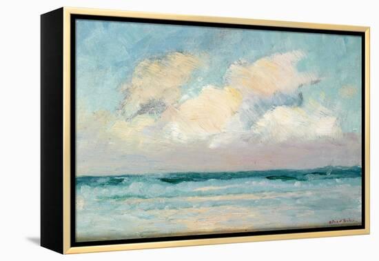 Sea Study - Morning (Oil on Panel)-Adrian Scott Stokes-Framed Premier Image Canvas