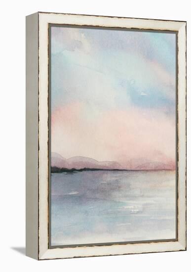 Sea Sunset Triptych I-Grace Popp-Framed Stretched Canvas