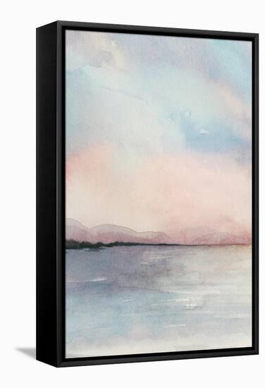 Sea Sunset Triptych I-Grace Popp-Framed Stretched Canvas