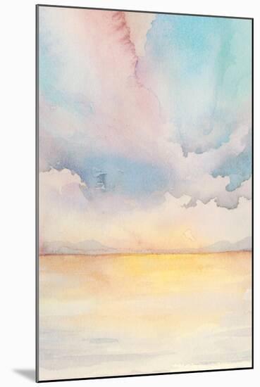 Sea Sunset Triptych II-Grace Popp-Mounted Premium Giclee Print