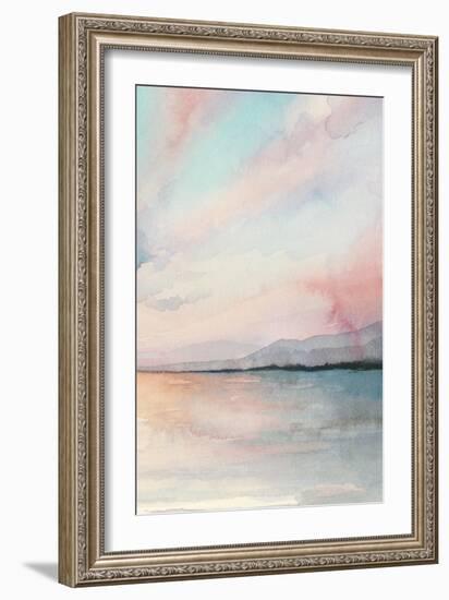 Sea Sunset Triptych III-Grace Popp-Framed Art Print