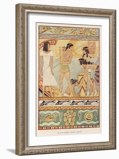 Sea Traders from Ancient Crete-null-Framed Art Print