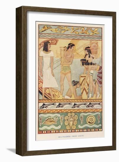 Sea Traders from Ancient Crete-null-Framed Art Print